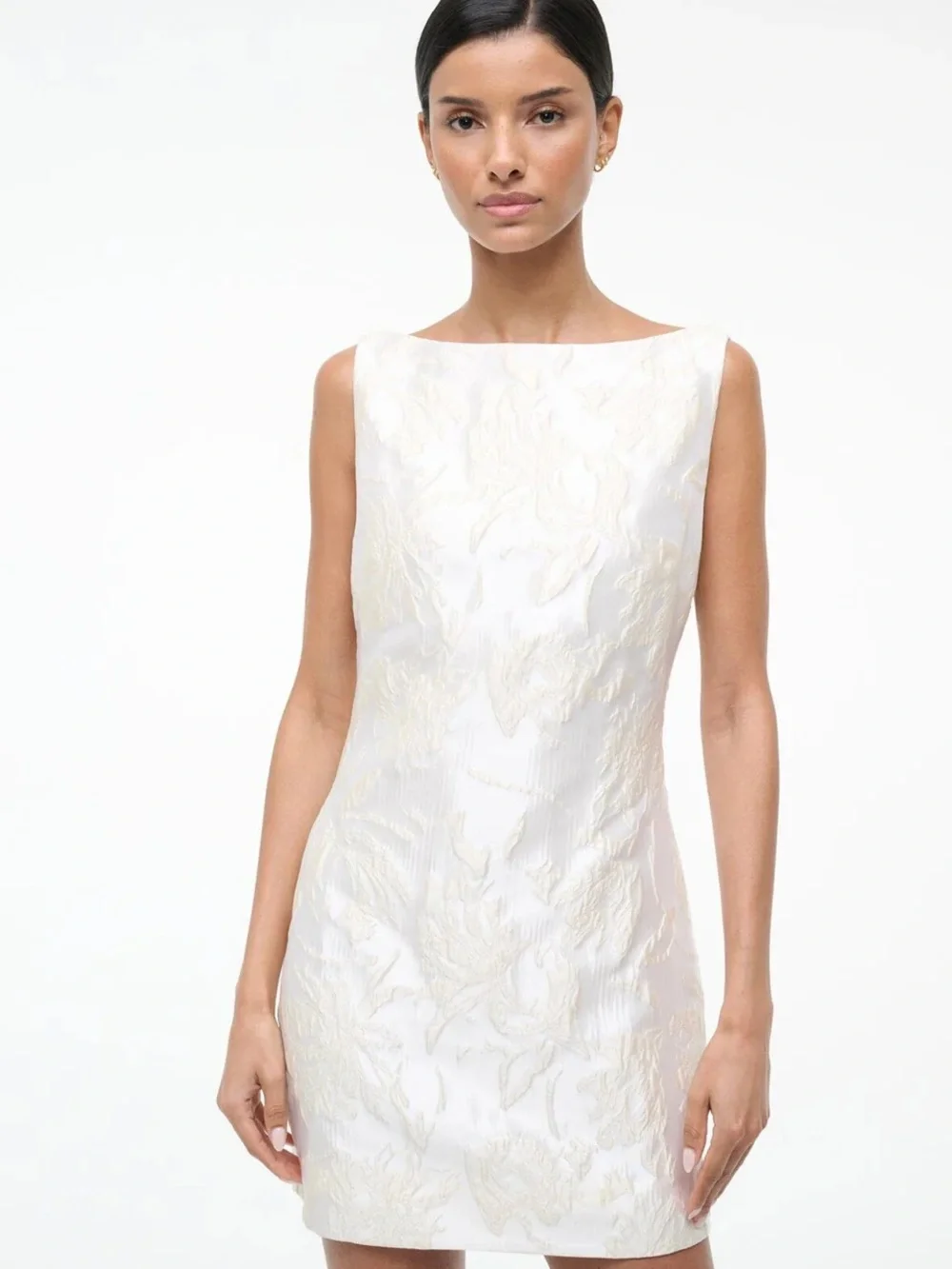 NWT STAUD Mimi Dress Botanica Ivory